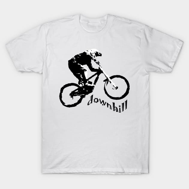 mountain bike downhill T-Shirt by rickylabellevie